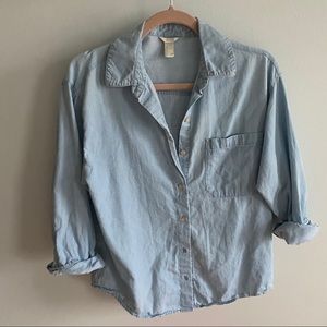 Vintage Style Jean Button Up
